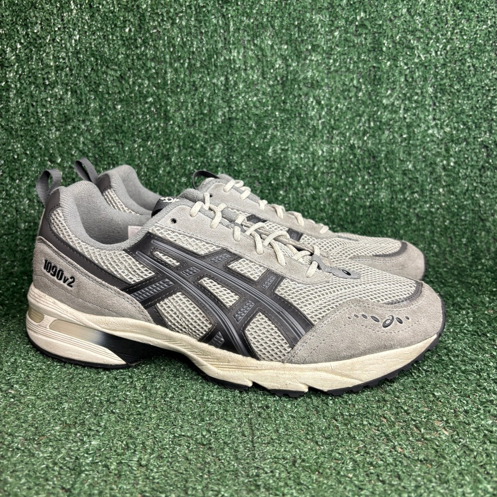 ASICS GEL-1090v2 Suede Mesh 1203A224 Retro Runner Athletic Sneaker Grey Mens 10